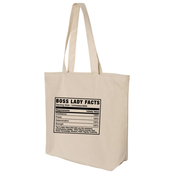 BOSS LADY CANVAS TOTE - LRG Thumbnail
