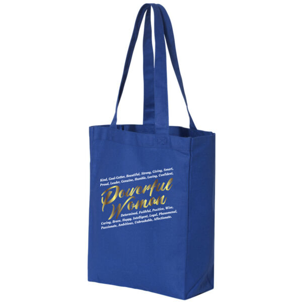 POWERFUL WOMAN CANVAS TOTE - MED Thumbnail
